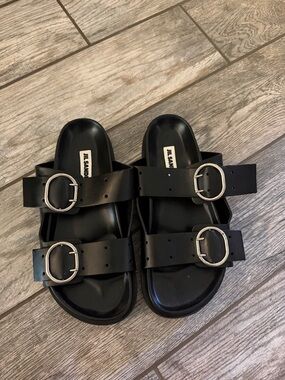 JIL SANDER Buckled leather sandals